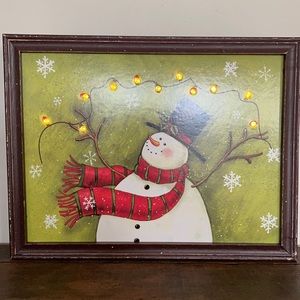 Christmas Light Up Wall Picture